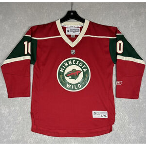 Vintage NHL Hockey Jersey Minnesota Wild Gaborik #10 Reebok Youth Size Large XL
